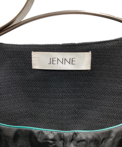 JENNE（ジェンヌ）JENNE (ジェンヌ) ペプラム大人ジャケット ブラック サイズ:Sの古着・服飾アイテム