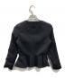 JENNE (ジェンヌ) ペプラム大人ジャケット ブラック サイズ:S：6000円
