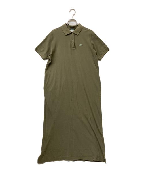 LACOSTE（ラコステ）LACOSTE (ラコステ) ワニワッペンポロシャツワンピース オリーブ サイズ:SIZE38の古着・服飾アイテム