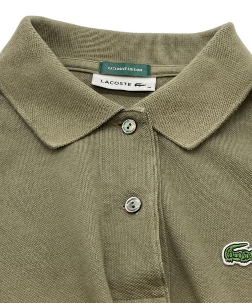 LACOSTE（ラコステ）LACOSTE (ラコステ) ワニワッペンポロシャツワンピース オリーブ サイズ:SIZE38の古着・服飾アイテム