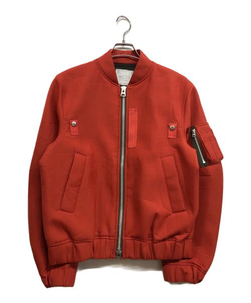 sacai（サカイ）sacai (サカイ) Suiting Bonding Blouson オレンジ サイズ:1の古着・服飾アイテム
