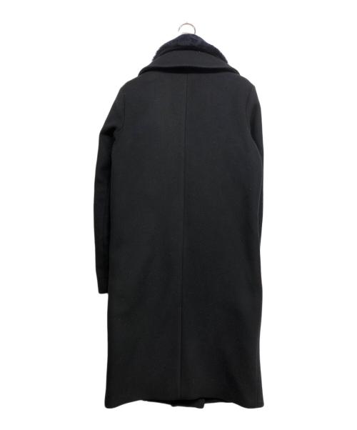 Acne studios（アクネ ストゥディオス）ACNE STUDIOS (アクネ ストゥディオス) ボアロングコート ネイビー サイズ:34の古着・服飾アイテム