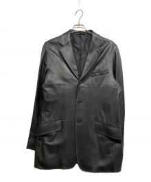 PAUL SMITH（ポールスミス）の古着「レザージャケット」｜ブラック