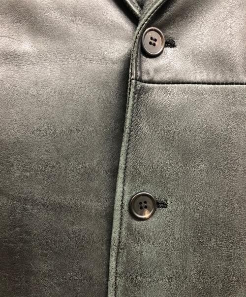 PAUL SMITH（ポールスミス）Paul Smith (ポールスミス) レザージャケット ブラック サイズ:XLの古着・服飾アイテム