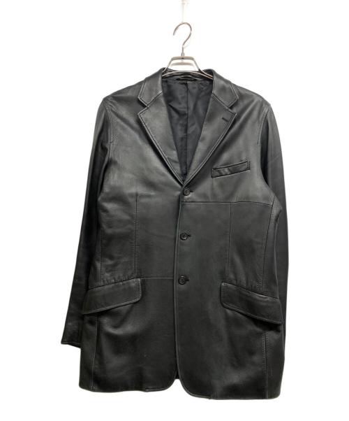 PAUL SMITH（ポールスミス）Paul Smith (ポールスミス) レザージャケット ブラック サイズ:XLの古着・服飾アイテム