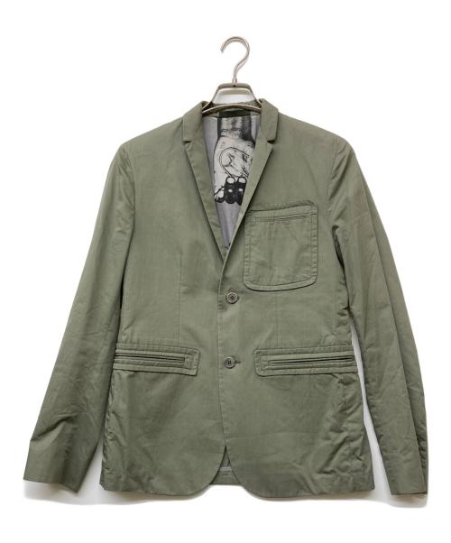 ART COMES FIRST（アートカムズファースト）ART COMES FIRST (アートカムズファースト) テーラードジャケット カーキ サイズ:36Rの古着・服飾アイテム