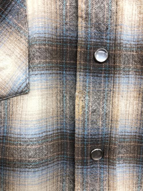 PENDLETON（ペンドルトン）PENDLETON (ペンドルトン) ウエスタンウールシャツ ベージュ サイズ:Mの古着・服飾アイテム