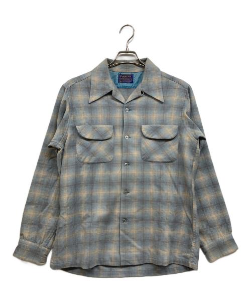 PENDLETON（ペンドルトン）PENDLETON (ペンドルトン) オンブレチェックボードシャツ ブルー サイズ:Mの古着・服飾アイテム
