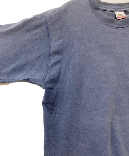 FRUIT OF THE LOOM（フルーツオブザルーム）FRUIT OF THE LOOM (フルーツオブザルーム) 90s ヴィンテージ シングルステッチ POWELL BONES 覗きスカル Tシャツ ネイビー サイズ:SIZE Mの古着・服飾アイテム