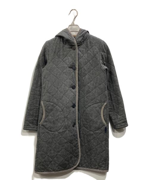 LAVENHAM（ラベンハム）LAVENHAM (ラベンハム) ウールキルティングコート グレー サイズ:38の古着・服飾アイテム
