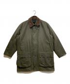 Barbourバブアー）の古着「ノーザンブリア ワックス コットン ミドルレングス コート」｜オリーブ