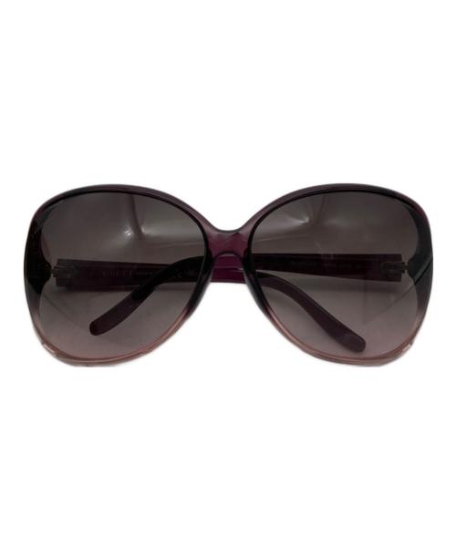 GUCCI（グッチ）GUCCI (グッチ) インターロッキングGハート サングラス パープル サイズ:62□13の古着・服飾アイテム