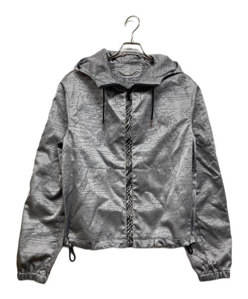 Berluti（ベルルッティ）Berluti (ベルルッティ) カリグラフィ ナイロンジップアップパーカー グレー サイズ:R50の古着・服飾アイテム