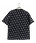 BALENCIAGA (バレンシアガ) 19ssオールオーバーロゴ ライン Tシャツ ブラック サイズ:SIZEXS：18000円