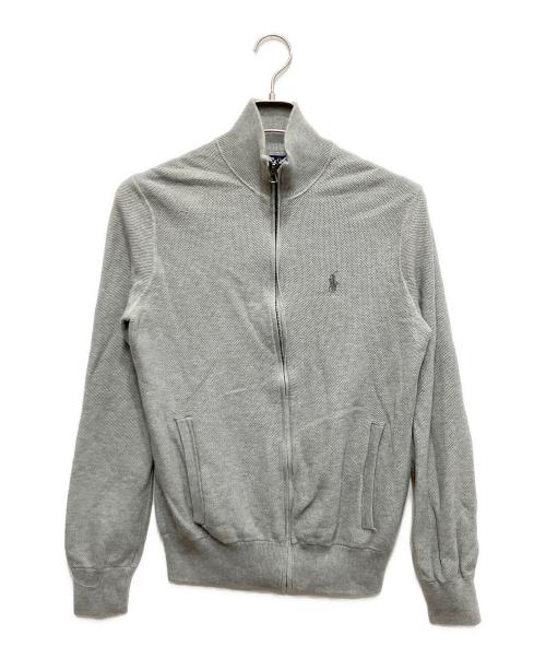 POLO RALPH LAUREN（ポロ・ラルフローレン）POLO RALPH LAUREN (ポロ・ラルフローレン) 鹿の子ドライバーズニット グレー サイズ:Sの古着・服飾アイテム