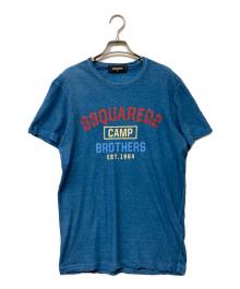 DSQUARED2（ディースクエアード）の古着「ロゴプリントTシャツ」｜ブルー