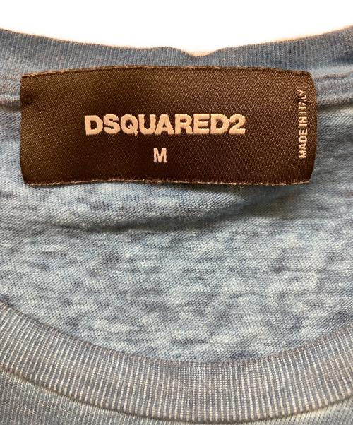 DSQUARED2（ディースクエアード）DSQUARED2 (ディースクエアード) ロゴプリントTシャツ ブルー サイズ:Ｍの古着・服飾アイテム