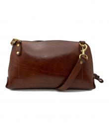 HERZ ORGAN（ヘルツ オルガン）の古着「レザーショルダーバッグ」｜ブラウン