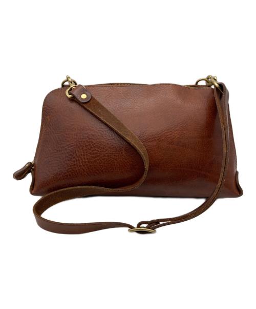 HERZ ORGAN（ヘルツ オルガン）HERZ organ (ヘルツ オルガン) レザーショルダーバッグ ブラウンの古着・服飾アイテム