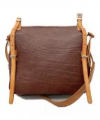 Herzヘルツ）の古着「Sサイズワイルドメールバッグ角型」｜ブラウン