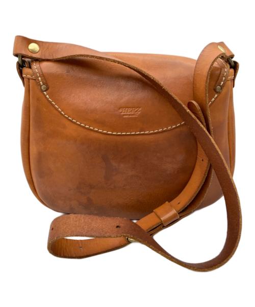 Herz（ヘルツ）Herz (ヘルツ) ソフトショルダーバッグ・ドイツホック留め ブラウンの古着・服飾アイテム