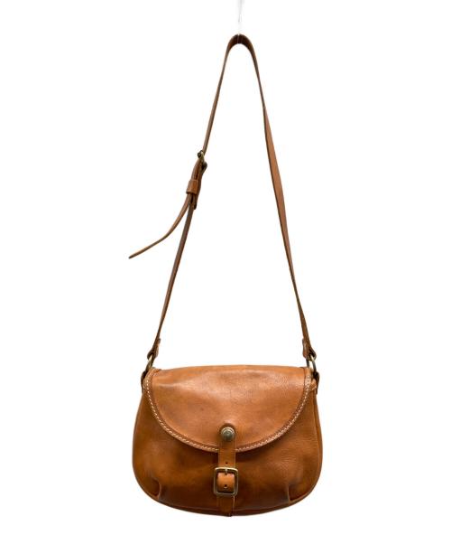 Herz（ヘルツ）Herz (ヘルツ) ソフトショルダーバッグ・ドイツホック留め ブラウンの古着・服飾アイテム