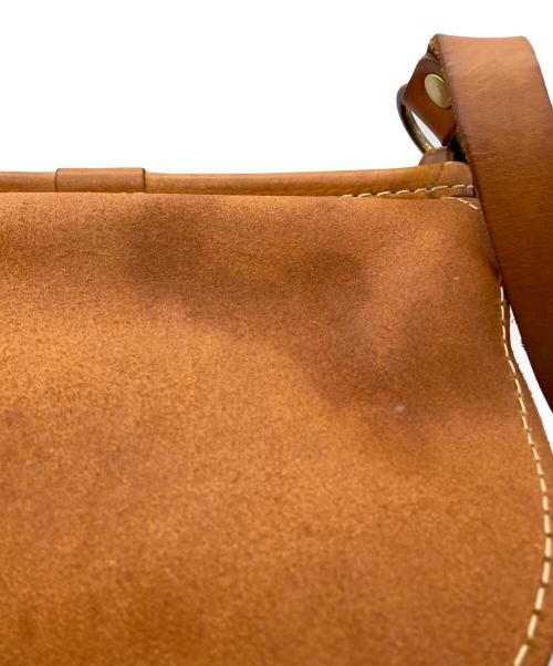 Herz（ヘルツ）Herz (ヘルツ) ソフトショルダーバッグ・ドイツホック留め ブラウンの古着・服飾アイテム