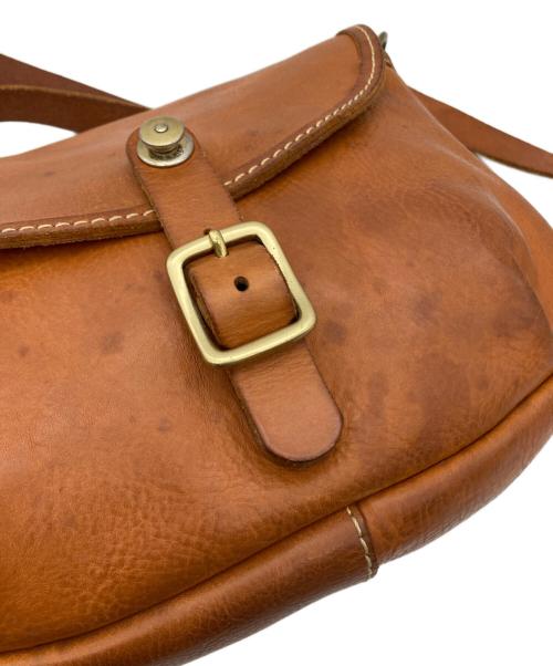 Herz（ヘルツ）Herz (ヘルツ) ソフトショルダーバッグ・ドイツホック留め ブラウンの古着・服飾アイテム
