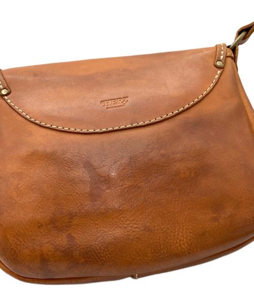 Herz（ヘルツ）Herz (ヘルツ) ソフトショルダーバッグ・ドイツホック留め ブラウンの古着・服飾アイテム