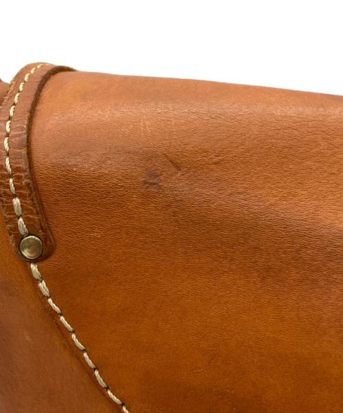 Herz（ヘルツ）Herz (ヘルツ) ソフトショルダーバッグ・ドイツホック留め ブラウンの古着・服飾アイテム