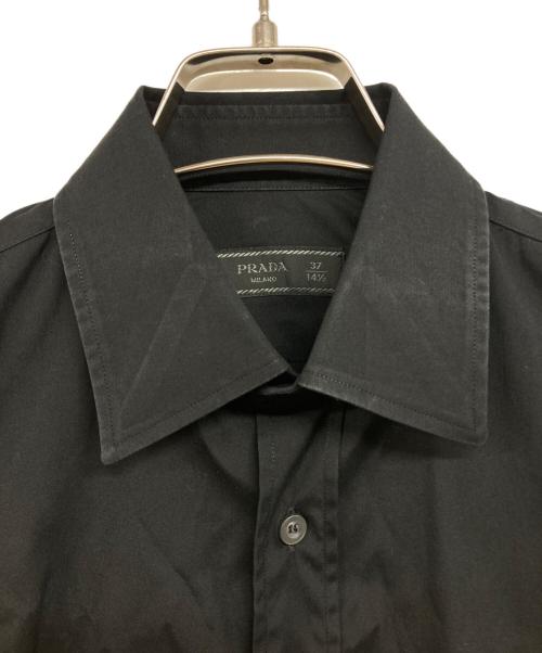 PRADA（プラダ）PRADA (プラダ) ドレスシャツ ブラック サイズ:37の古着・服飾アイテム