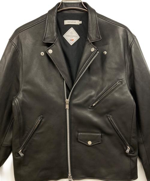 nonnative（ノンネイティブ）nonnative (ノンネイティブ) RIDER BLOUSON SHEEP LEATHER WITH GORE-TEX WINDSTOPPER ブラック サイズ:1の古着・服飾アイテム