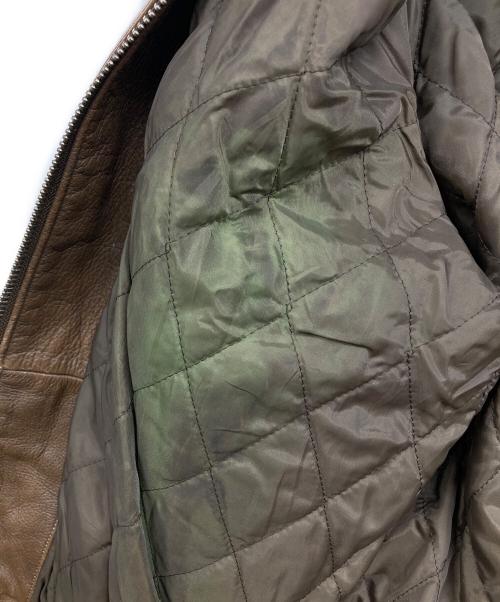 wilsons leather（ウィルソンズレザー）wilsons leather (ウィルソンズレザー) バック星条旗プリントレザージャケット ブラウン サイズ:無しの古着・服飾アイテム