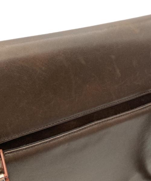 Salvatore Ferragamo（サルヴァトーレ フェラガモ）Salvatore Ferragamo (サルヴァトーレ フェラガモ) ヴァラチェーンバッグ ブラウンの古着・服飾アイテム