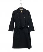 COMME des GARCONS JUNYA WATANABE MANコム デ ギャルソン ジュンヤ ワタナベ マン）の古着「90sウールトレンチプルオーバーワンピースコート」｜ブラック