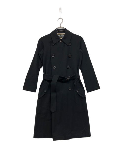 COMME des GARCONS JUNYA WATANABE MAN（コム デ ギャルソン ジュンヤ ワタナベ マン）COMME des GARCONS JUNYA WATANABE MAN (コム デ ギャルソン ジュンヤ ワタナベ マン) 90sウールトレンチプルオーバーワンピースコート ブラック サイズ:記載無しの古着・服飾アイテム