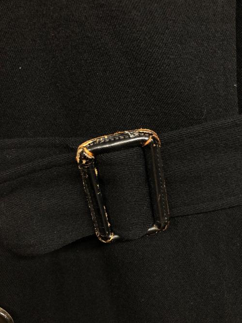 COMME des GARCONS JUNYA WATANABE MAN（コム デ ギャルソン ジュンヤ ワタナベ マン）COMME des GARCONS JUNYA WATANABE MAN (コム デ ギャルソン ジュンヤ ワタナベ マン) 90sウールトレンチプルオーバーワンピースコート ブラック サイズ:記載無しの古着・服飾アイテム