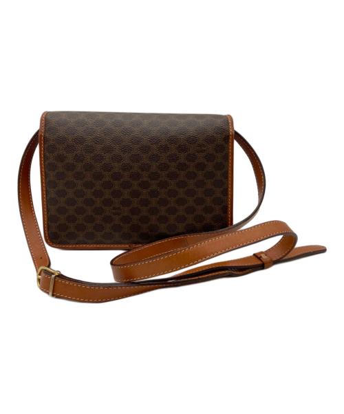 CELINE（セリーヌ）CELINE (セリーヌ) フラップミニショルダーバッグ ブラウンの古着・服飾アイテム