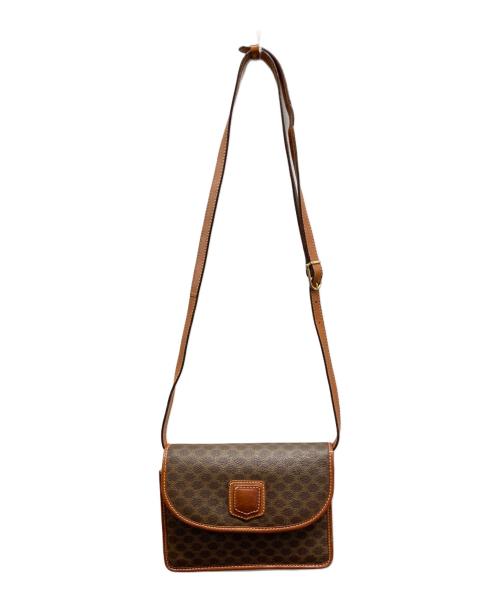 CELINE（セリーヌ）CELINE (セリーヌ) フラップミニショルダーバッグ ブラウンの古着・服飾アイテム
