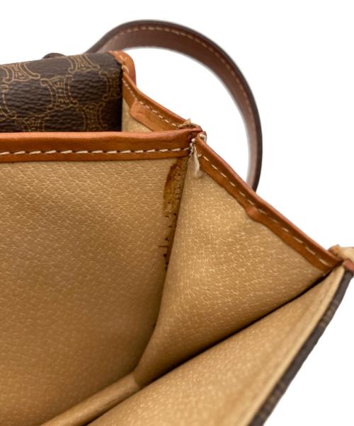 CELINE（セリーヌ）CELINE (セリーヌ) フラップミニショルダーバッグ ブラウンの古着・服飾アイテム