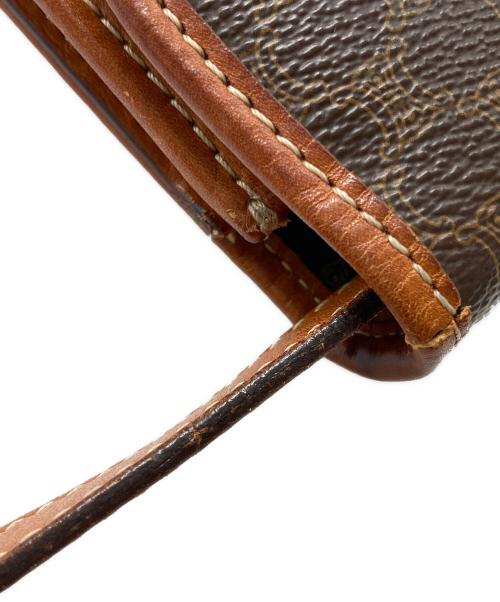 CELINE（セリーヌ）CELINE (セリーヌ) フラップミニショルダーバッグ ブラウンの古着・服飾アイテム