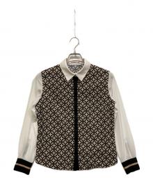 DRESSTERIOR（ドレステリア）の古着「オーバーラップサークル ブラウス」｜ホワイト