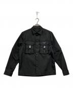 PRADAプラダ）の古着「RE NYLON 2WAY シャツジャケット」｜ブラック