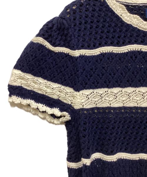 POLO RALPH LAUREN（ポロ・ラルフローレン）POLO RALPH LAUREN (ポロ・ラルフローレン) 半袖ニット ネイビー サイズ:M 未使用品の古着・服飾アイテム