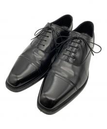 REGAL（リーガル）の古着「内羽根ストレートチップロングノーズシューズ」｜ブラック