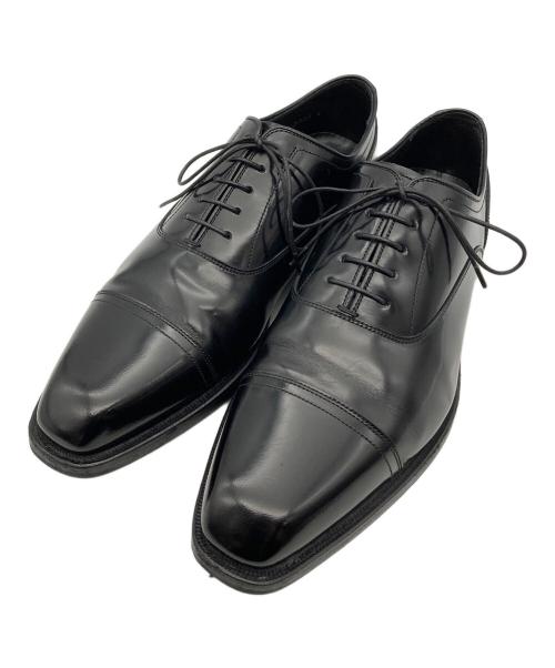 REGAL（リーガル）REGAL (リーガル) 内羽根ストレートチップロングノーズシューズ ブラック サイズ:25の古着・服飾アイテム