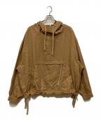 YSTRDY'S TMRRWイエスタデイズトゥモロウ）の古着「PRAIRIE HOODED PULLOVER NYLON TWILL」｜ベージュ