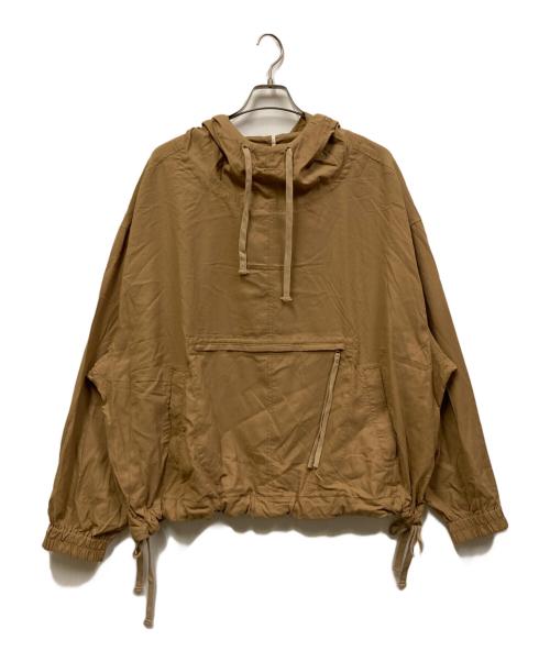 YSTRDY'S TMRRW（イエスタデイズトゥモロウ）YSTRDY'S TMRRW (イエスタデイズトゥモロウ) PRAIRIE HOODED PULLOVER NYLON TWILL ベージュ サイズ:Mの古着・服飾アイテム