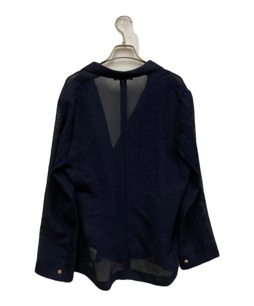 COLLAGE GALLARDAGALANTE（コラージュ ガリャルダガランテ）COLLAGE GALLARDAGALANTE (コラージュ ガリャルダガランテ) メッシュダブルジャケット ネイビー サイズ:FREEの古着・服飾アイテム