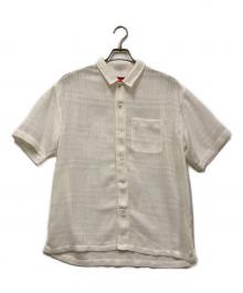 SUPREME（シュプリーム）の古着「Mesh Stripe S/S Shirt」｜ホワイト